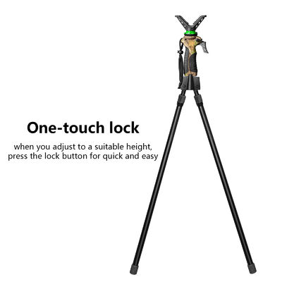 Portable 1.6m Hunting Bracket 1.2kg Weight Aluminum Alloy Telescopic Fishing Rod